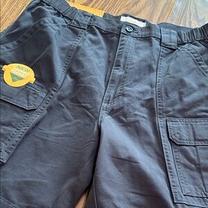 Savane Black Utility Cargo Pants